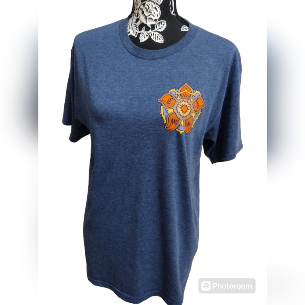 Netflix Orange and Blue Relaxed Short Sleeve Tee